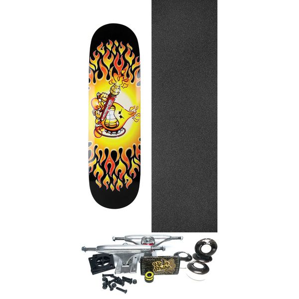 World Industries Skateboards Flame Thrower Skateboard Deck - 8.5" x 32" - Complete Skateboard Bundle